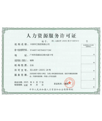 人力资源许可证